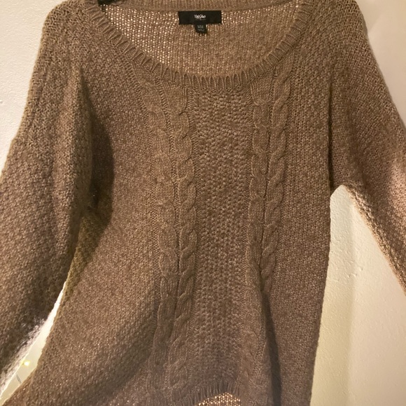 Mossimo Brown Cableknit Sweater - Picture 3 of 7